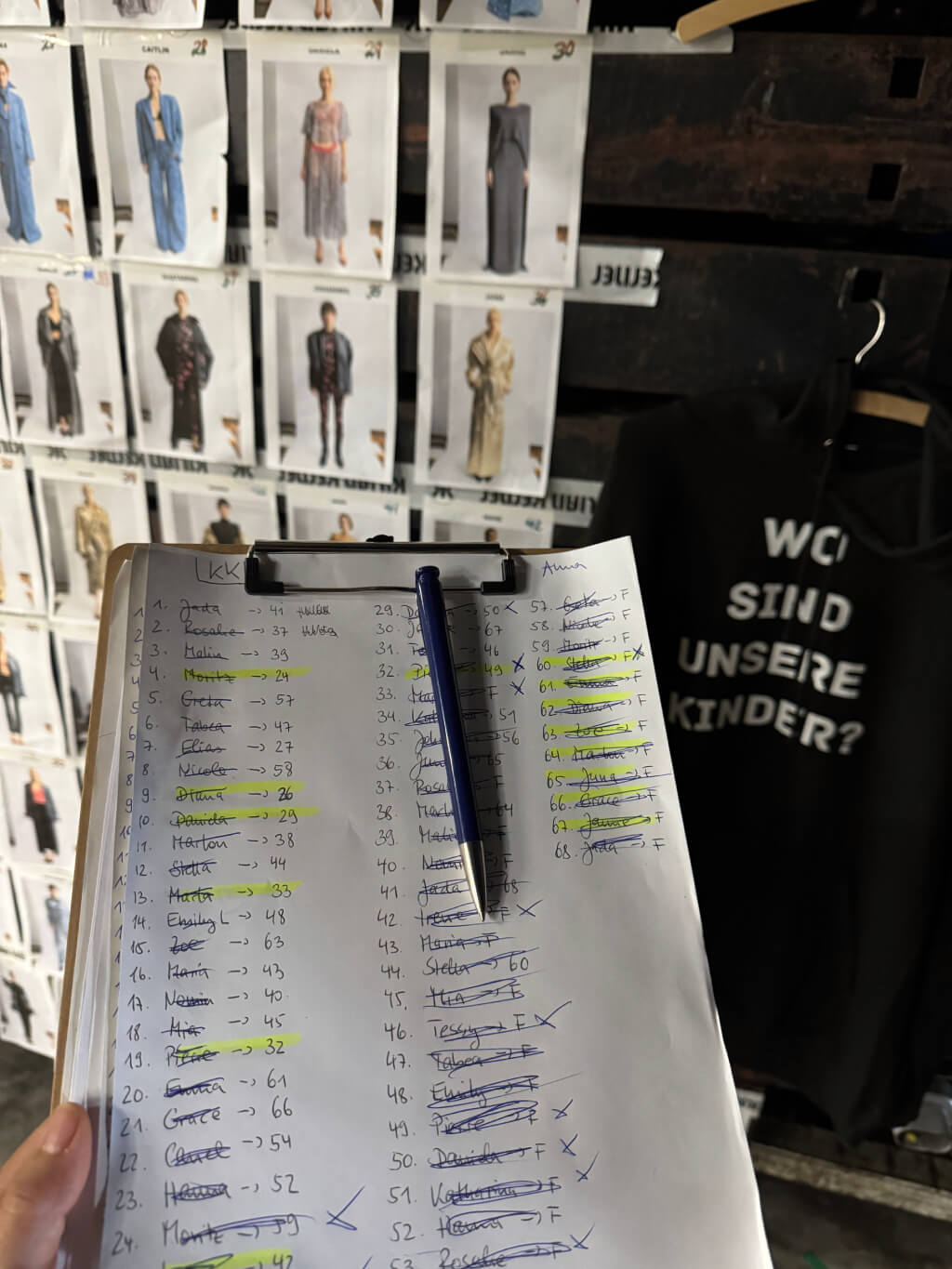 Running Order at Berlin Fashion Week Show